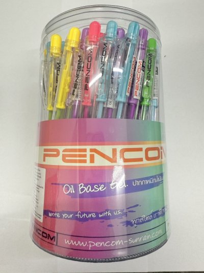 ปากกาหมึกน้ำมันกดOG04 น้ำเงินใส 1*50