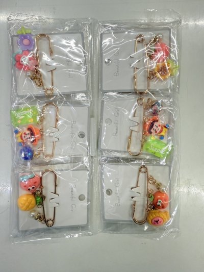 81561#เข็มกลัดเสื้อ 12 ชิ้น / โหล ราคา 20 บาท