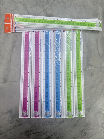 ไม้บรรทัด 30cm. สูตรคูณ 12 ชิ้น / โหล ราคา 5 บาท