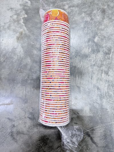 ถ้วยกระดาษ 130cc.คละลาย บรรจุ 50 ใบ