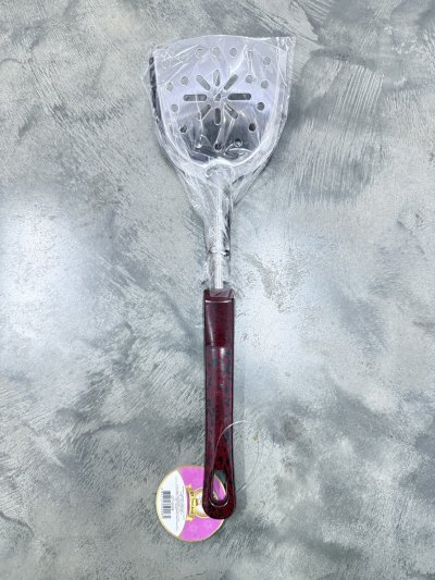 GT-0008#ตะหลิวรูด้ามแดง 12 ชิ้น / โหล ราคา 20 บาท