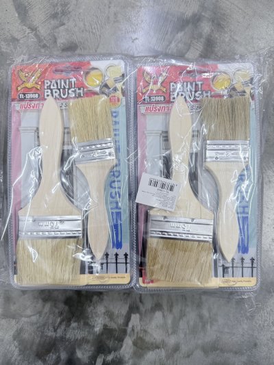 13908#แปรงทาสี 3+2นิ้ว 12 ชิ้น /โหล ราคา 20 บาท