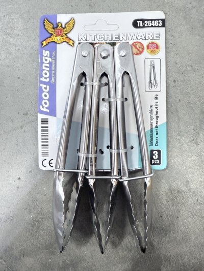 26463#ที่คีบอาหาร 3PCS 12 ชิ้น /โหล ราคา 20 บาท