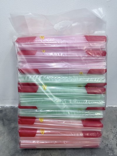 หลอดยาวใสลาย 58g ตราช้าง 10ชิ้น /แพ็ค ราคา 7 บาท