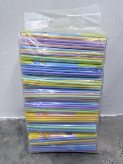 TAF6P100#หลอดงอคละสี 6มิล 54g. ตราช้าง 10ชิ้น /แพ็ค ราคา 6 บาท