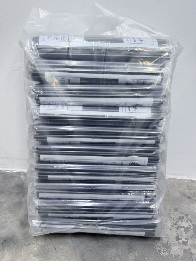 TAF8G20F#หลอดงอสีเขียวห่อฟิล์ม 8มิล 250เส้น ตราช้าง