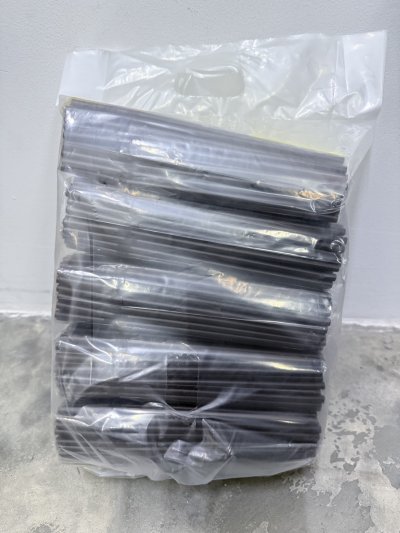 T3CB#หลอดงอน้ำตาล 6มิล 140g. ตราช้าง 5ชิ้น / แพ็ค  ราคา 15 บาท