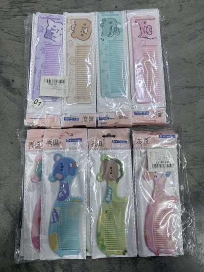 86109#หวีคละแบบ 12ชิ้น/แพ็ค ราคา10บาท