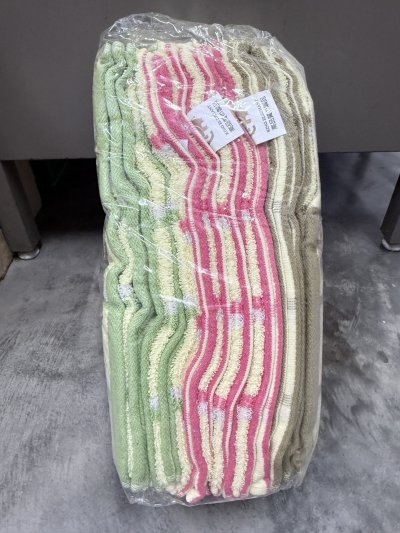 M1520#ผ้าขนหนู 12 ผืน /โหล ราคา25 บาท