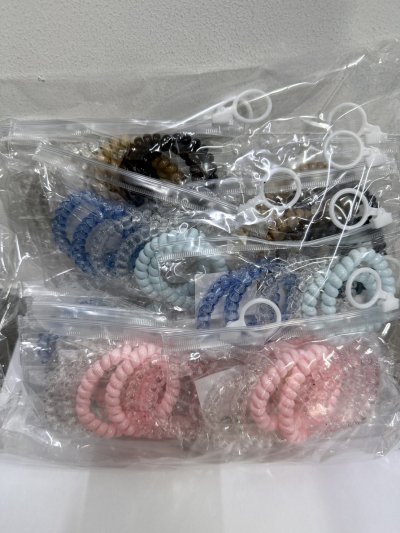 66001#ยางมัดผม 6 PCS. 12 ชิ้น /โหล ราคา 20 บาท