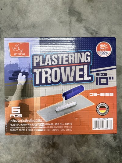 DS16827#เกรียงหวีฉาบปูน 12 ชิ้น /กล่อง ราคา 49 บาท