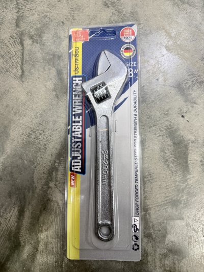 DS16012#ประแจเลื่อน 8นิ้ว