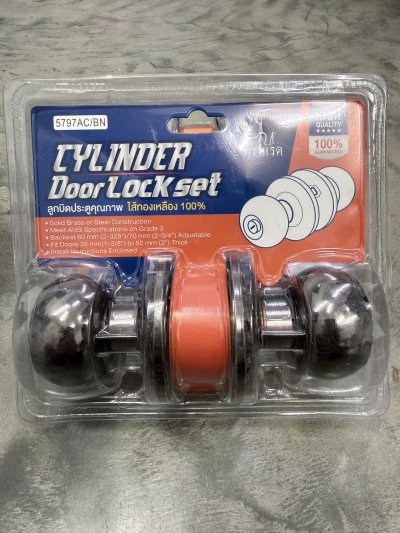 DS16370#ลูกบิดประตู ทองแดงรมดำ