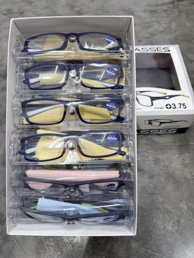 67156#แว่นสายตา +3.75 12 ชิ้น /โหล ราคา 20 บาท