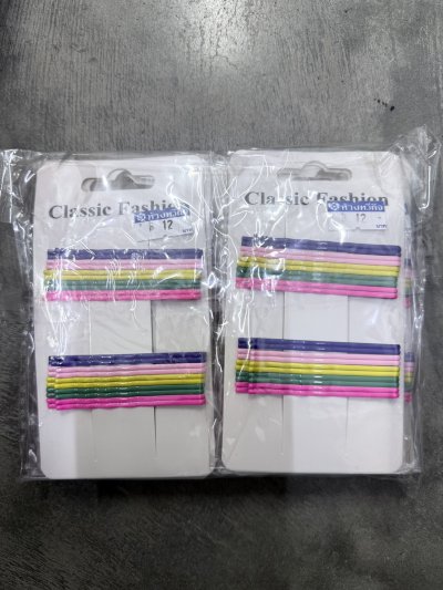 PL-5086#กิ๊ฟติดผมหน้าม้า 12 ชิ้น /โหล ราคา 15 บาท