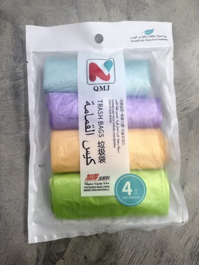 J2025-63#ถุงขยะสีหวาน 1*4   12 ชิ้น /โหล ราคา 20 บาท