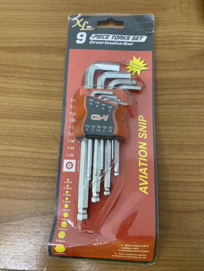 T55522B#ชุดประแจหกเหลี่ยม-หัวบอล