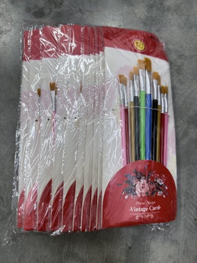 PL-5769#พู่กันสีน้ำ 12 ชิ้น /โหล ราคา 20 บาท