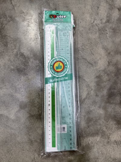 20918#ไม้บรรทัด 30 CM. 2PCS. 12 ชิ้น /โหล ราคา 20 บาท