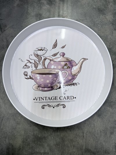 26494#ถาดพลาสติกกลม 43854   12 ชิ้น /โหล ราคา 20 บาท