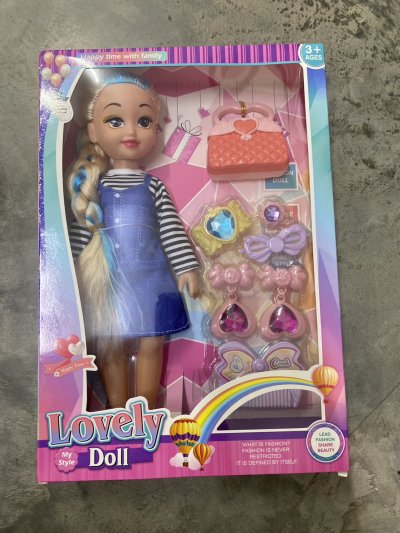 2338A#ตุ๊กตาผมเปีย+อุปกรณ์กล่อง