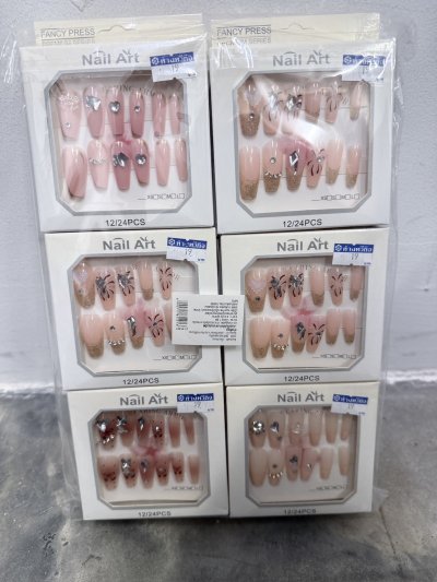 LY-85401#เล็บปลอม 12 ชิ้น /โหล ราคา 20 บาท