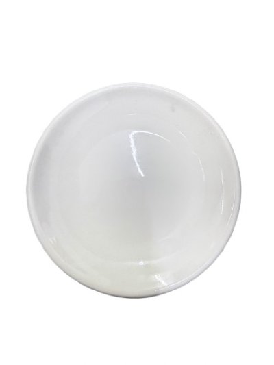 CW1206#จานบัวตื้นสีครีม 6นิ้ว