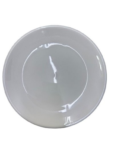 CW1208#จานบัวตื้นสีครีม 8 นิ้ว