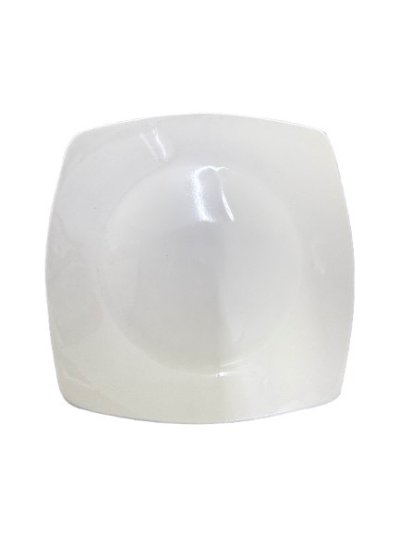 CW-A1-6#จานเหลี่ยมสีครีม 6 นิ้ว