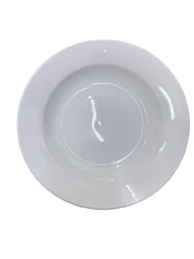 CW-A2-8#จานปากบานสีครีม 8นิ้ว