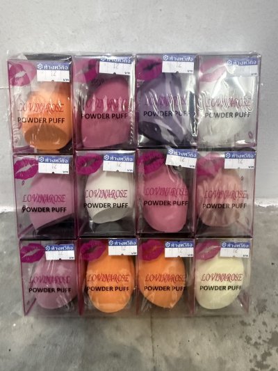 LY-85501#ฟองน้ำแต่งหน้า 12 ชิ้น /โหล ราคา 12 บาท
