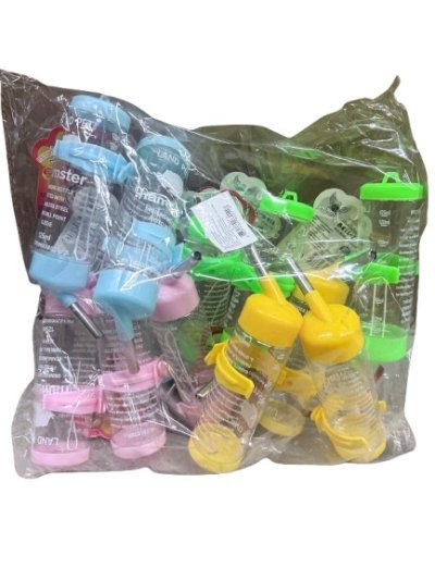 23211#กระบอกให้น้ำแบบติดกรง 125ML. 12 ชิ้น /โหล ราคา 20 บาท