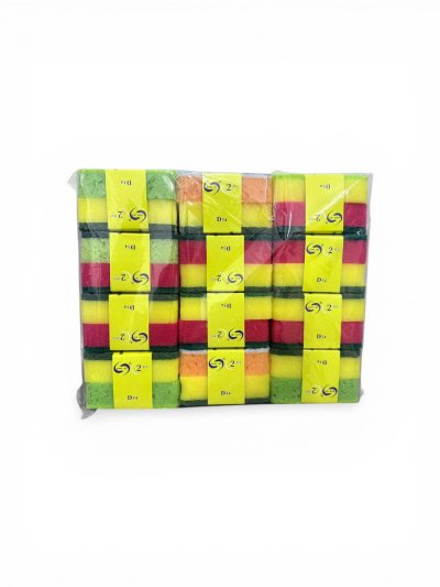 LY95500#ฟองน้ำทำความสะอาด 1*2 pcs.  12 ชิ้น /โหล ราคา 10 บาท