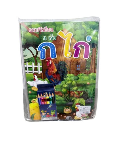 SS56254#ชุดระบายสีก.ไก่+สี บรรจุ12ชิ้น/แพ็ค ราคา10บาท/ชิ้น