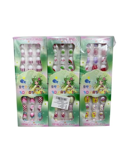 LY-85448#เล็บปลอม 12 ชิ้น /โหล ราคา 10 บาท