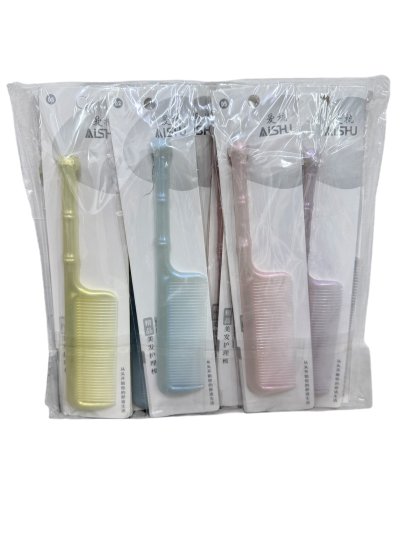 86174#หวีสีหวาน คละแบบ 12ชิ้น/แพ็ค ราคา15บาท