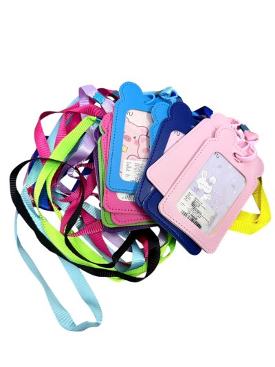 LY-98010#สายคล้องคอใส่บัตร 12 ชิ้น /โหล ราคา 10 บาท