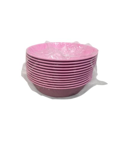 C8-2#ชาม8 สีชมพู ใบบัว 12ใบ /โหล ราคา 10 บาท