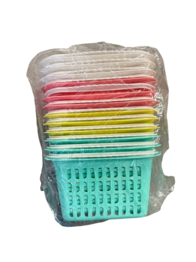 A-140#ตะกร้าหูหิ้ว 12ชิ้น /โหล ราคา10 บาท
