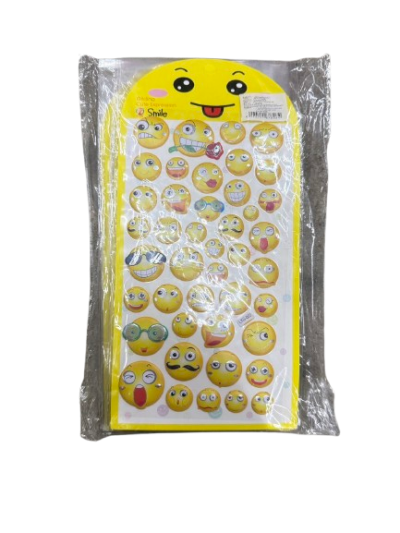 87806#สติกเกอร์รอยยิ้ม 12ชิ้น /โหล ราคา 10 บาท