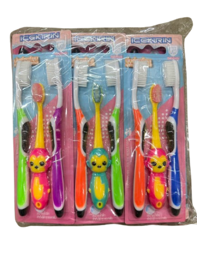 TL-19090#แปรงสีฟัน 3pcs 12ชิ้น /โหล ราคา 10 บาท