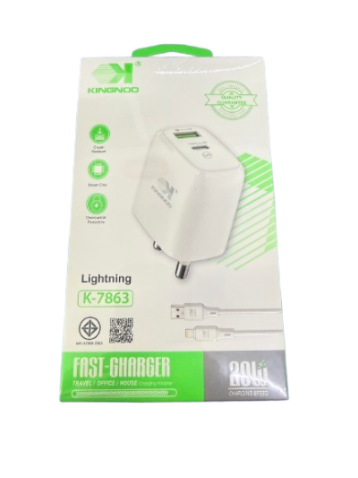 K-7863#ชุดชาร์จ USB+C to Lightning