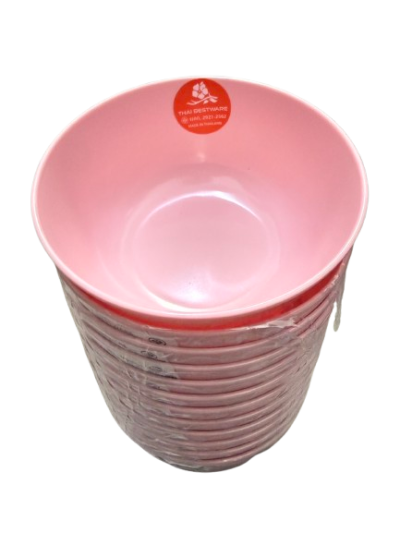 B5020-4.5#ถ้วยกินข้าว 4.5นิ้ว สีชมพู