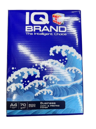 กระดาษ IQ BRAND A4 70g สีน้ำเงิน