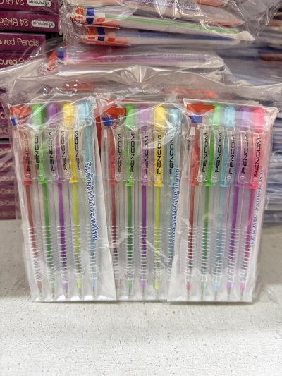 ปากกาหมึกน้ำมันOGO4น้ำเงิน,แดง1*5 12แพ็ค/โหล ราคา20บาท