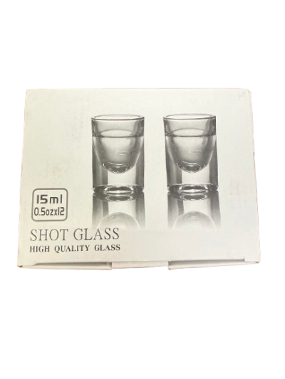 91040#แก้วน้ำ 15 ML. /BMS001 12ชิ้น/กล่อง ราคา15บาท