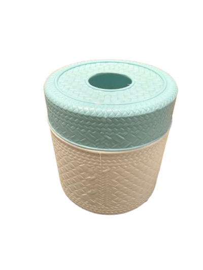 A-136W#กล่องทิชชู่ลายสาน12ชิ้น/โหลราคา25บาท