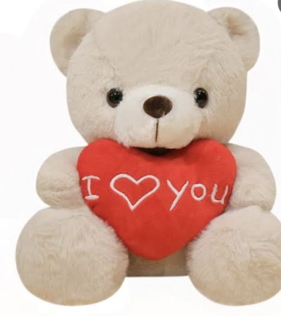 900065#หมีกระดิ่งท่านั่ง 12นิ้ว