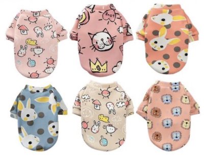 เสื้อหมาเล็ก 12ชิ้น/แพ็ค ราคา20บาท