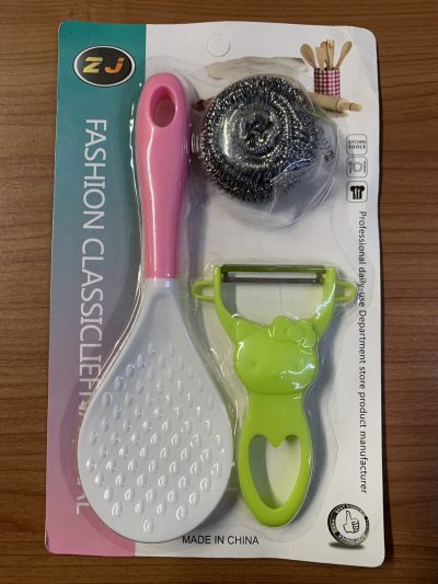 A286-07#ทัพพี+ปอก+ฝอย 12ชิ้น/แพ็ค ราคา25บาท